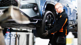 Hjulskifte personbil på Karmøy